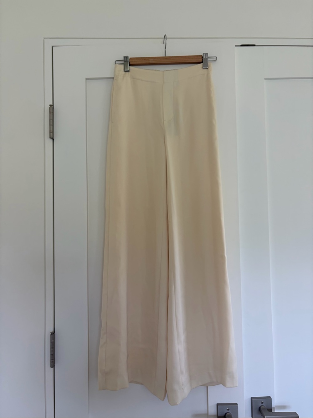 Rag & Bone, satin wide-leg butter yellow pant
